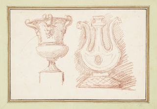 Drawing, Two urns
