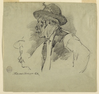 Drawing, A Bavarian Peasant