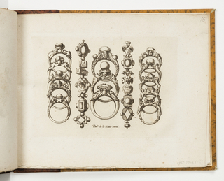 Print, Plate 16, from Livre de bijouterie (Book of Designs for Goldsmiths and Jewelers)
