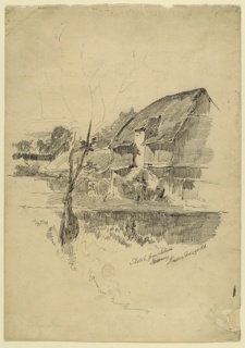 Drawing, Farm Buildings, Germany