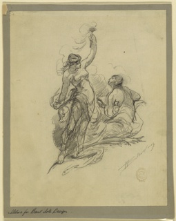 Drawing, Motif for Bank Note Design