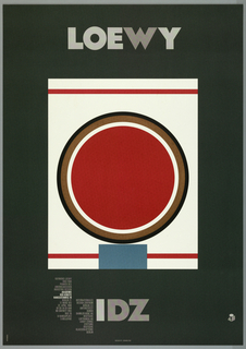 Poster, Loewy Lucky Strike, IDZ, 1990