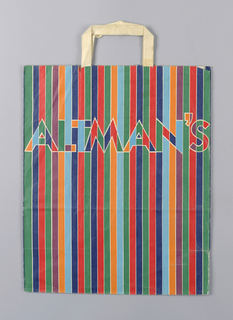Shopping Bag, B. Altman & Co.: Vertical Stripes