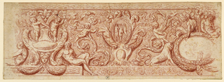 Drawing, Design for a painted frieze