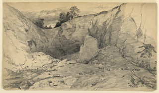 Drawing, Landscape at Hastings, New York