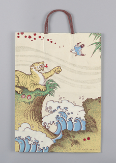 Shopping Bag, Bloomingdale's: Tiger with Cranes