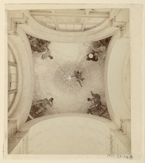 Photograph, Mural Decoration, Dome of the Manufactures and Liberal Arts Building, World's Columbian Exposition, Chicago