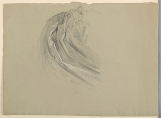 Drawing, Drapery Study for "A Magdalen"