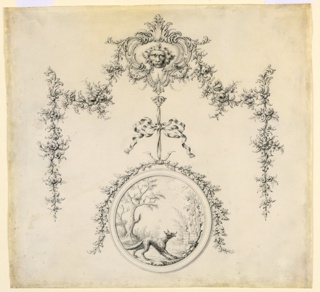Drawing, Design for a Decorative Swag