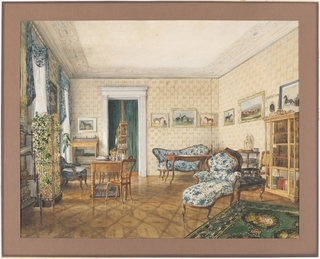 Drawing, Drawing Room of a Sportsman