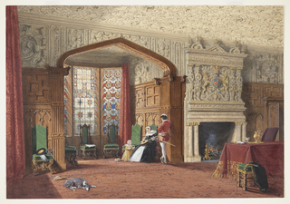 Drawing, An Elizabethan Room at Lyme Hall, Cheshire