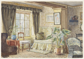 Drawing, The Drawing Room - Informal Sitting Room, Brabourne Vicarage