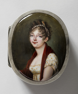 Box with portrait of a lady Box
