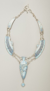 Blue Topaz  Amphora Necklace