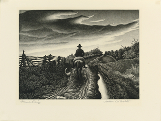 Print, November Evening