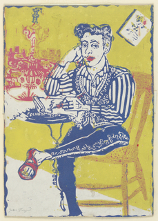 Print, Self-Portrait in Mexican Costume