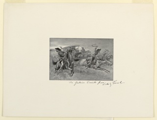 Print, Bandits Pursuing Cowboys