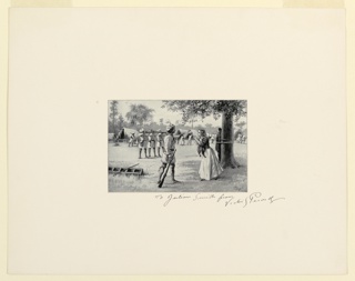 Print, Woman Pleading for a Soldier's Life