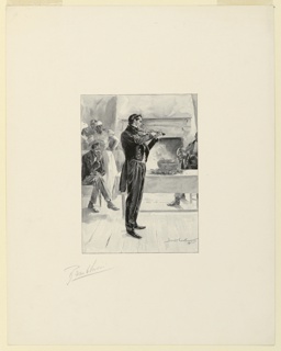 Print, Fiddler at a Punch Party