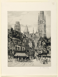 Print, Street of Rouen