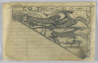 Drawing, Design for Signpost, Zoo