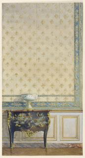 Drawing, Section of a wall