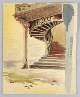 Drawing, Stairway