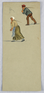 Drawing, Two Peasants