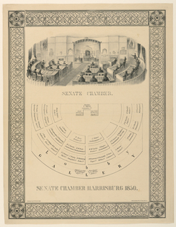 Print, Senate Chamber, Harrisbug, Pennsylvannia