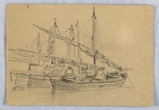 Drawing, Italian Sailboats