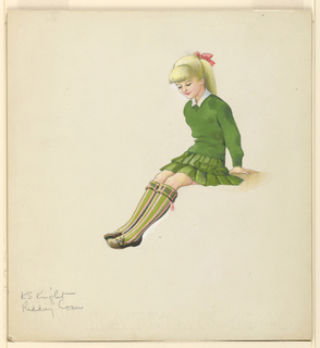 Drawing, Designs for Knitted Stockings