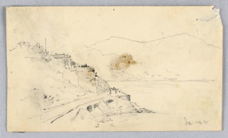 Drawing, Italian Coast Town