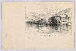 Drawing, Below the Maple Masses Meet