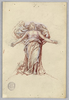 Drawing, Study for Christ, Chancel of St. Bartholomew, New York