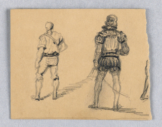 Drawing, Sketches of Two Figures