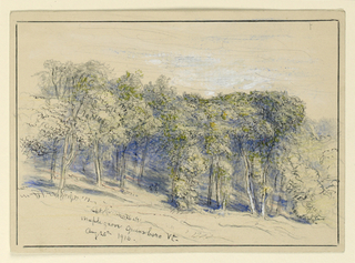 Drawing, Study of Maple Grove, Greensboro, Vermont