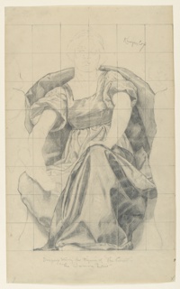 Drawing, Study for "The Court," "The Common Law," Appellate Division Court House, New York, NY