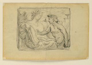 Drawing, Study for "Science Instructing Industry"