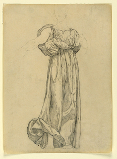 Drawing, Study for drapery