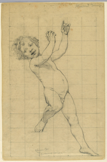 Drawing, Study for "Genius," "The Arts," Library of Congress, Washington D.C.