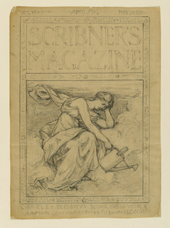Drawing, Design for Magazine Cover, Scribner's Magazine