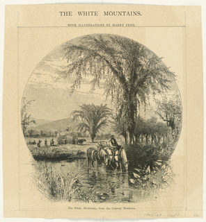 Print, The White Mountains, From the Conway Meadows
