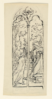 Drawing, Study for "The Annunciation"