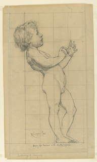Drawing, Study for "Mathematics," "The Sciences," Library of Congress, Washington D.C.