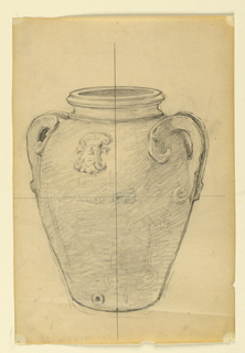 Drawing, Study for vase, "The Sources of Wealth, "Union Trust Company Building,Cleveland, OH