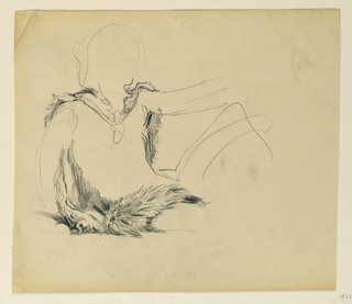 Drawing, Study for "Hunting," "The Progress of Civilization: Hunting, Herding, Agriculture" State Capitol, Des Moines, IA