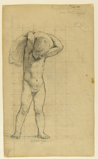 Drawing, Study for "Commerce," "The Progress of Civilization: The Forge, Commerce, and Education" State Capitol, Des Moines, IA