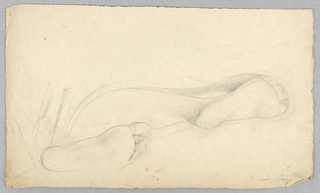 Drawing, Study of the Feet of a Reclining Woman