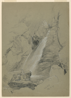 Drawing, Bash-Bish Falls, South Egremont, Massachusetts