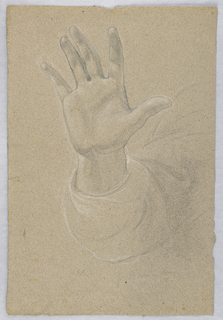Drawing, Study of Hand for "Early Christian Martyrs"
